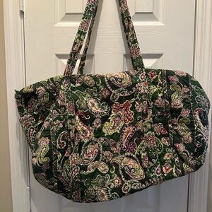 Vera Bradley Green Paisley Tote Bag